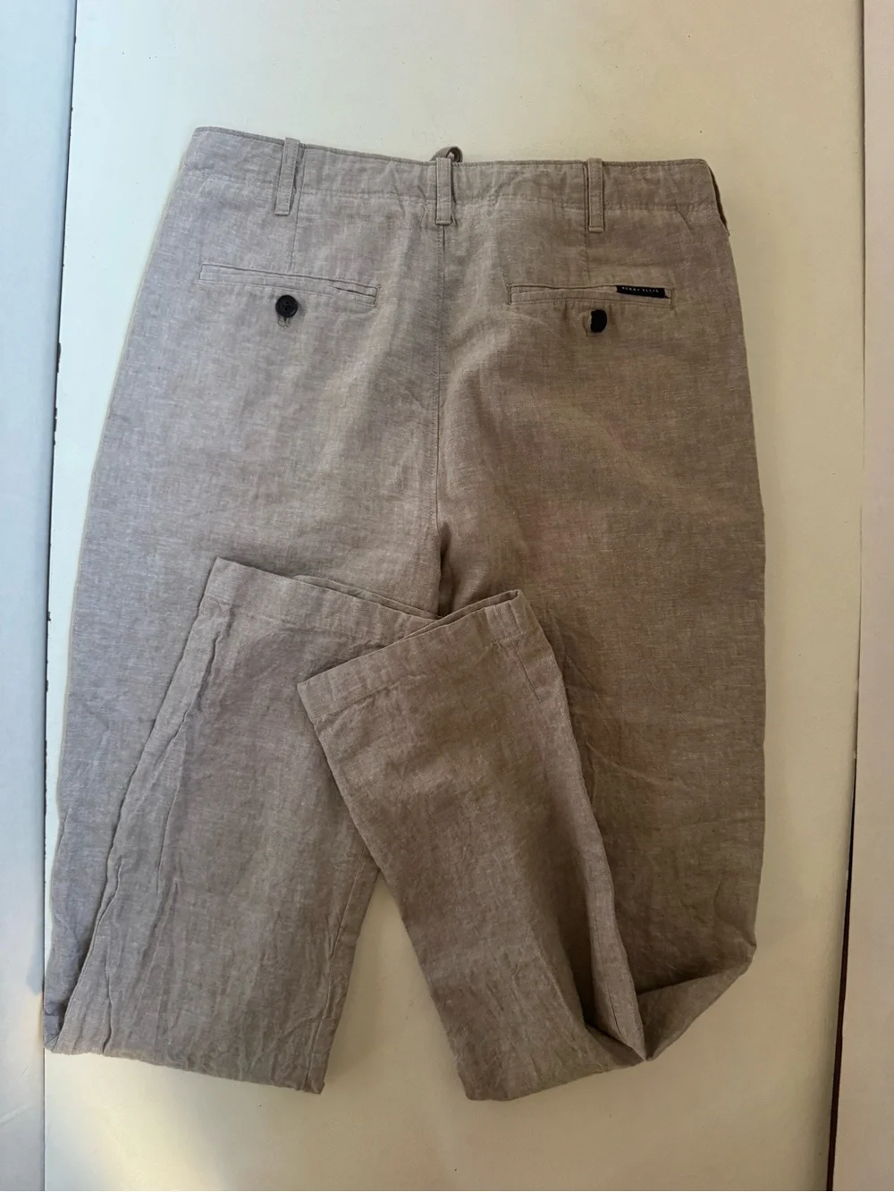 Perry Ellis Linen Drawstring Pants Relaxed Lightweight Casual 30x32
